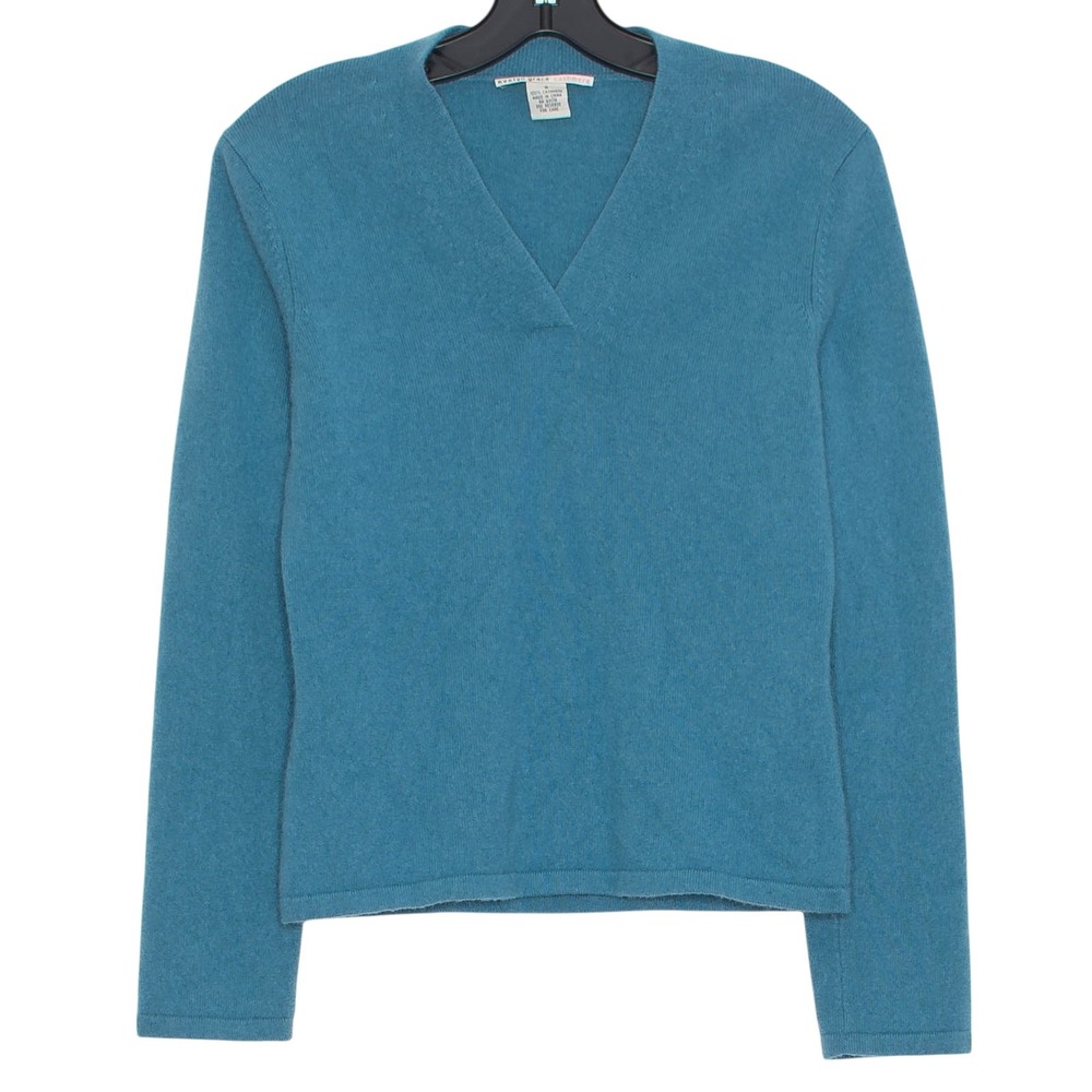 Evelyn Grace Sweater‎ Cashmere Quiet Luxury Old Money Preppy Capsule Blue Small